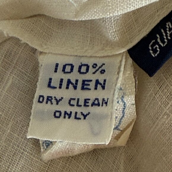 RALPH LAUREN Vintage Ruffle Linen Blouse Size 4 - Picture 5 of 7